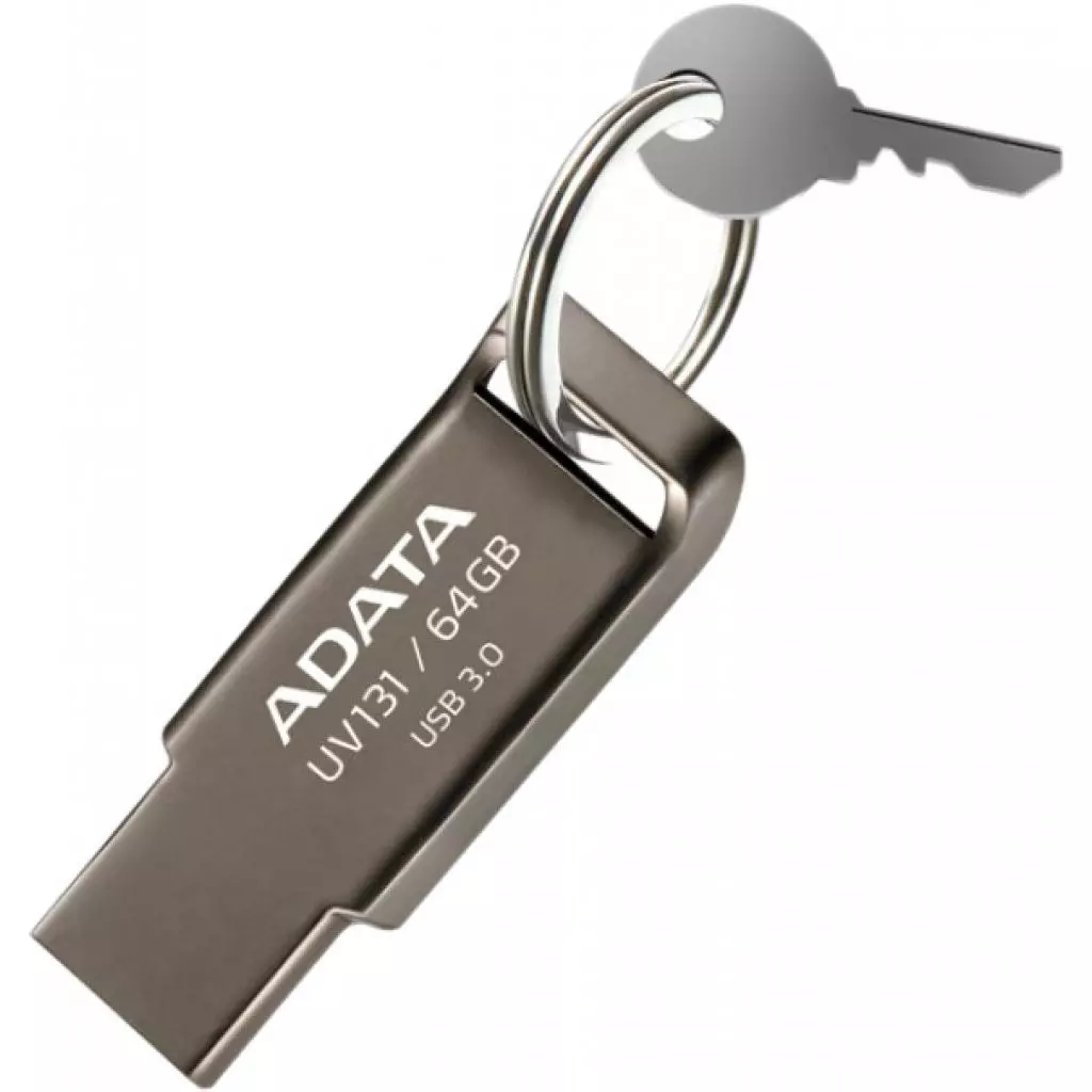 USB флеш накопитель ADATA 64GB UV131 Metallic USB 3.0 (AUV131-64G-RGY) - 5 USB флеш накопитель ADATA 64GB UV131 Metallic USB 3.0 (AUV131-64G-RGY) - 5