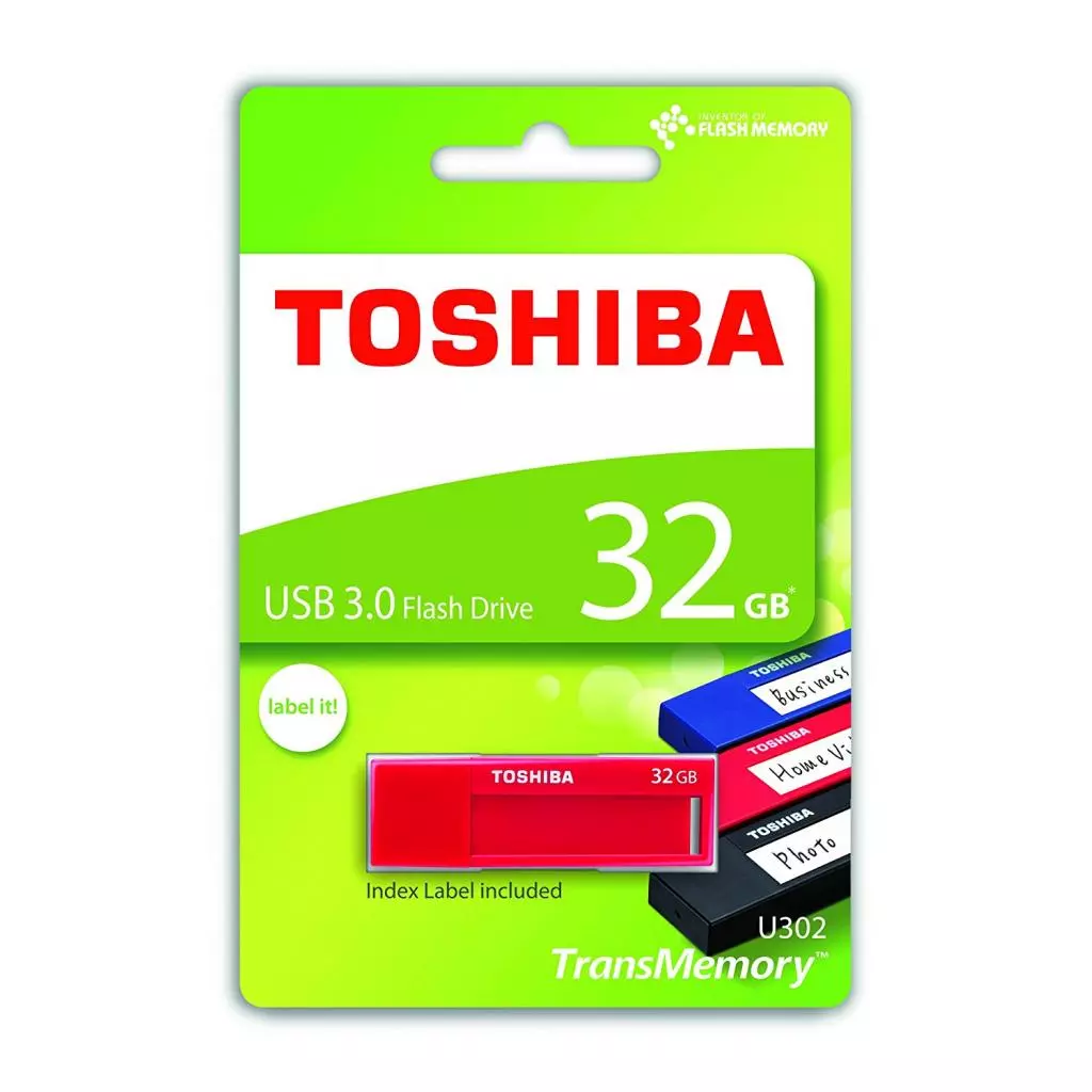 USB флеш накопитель Toshiba 32GB U302 Daichi Red USB 3.0 (THN-U302R0320M4) - 5 USB флеш накопитель Toshiba 32GB U302 Daichi Red USB 3.0 (THN-U302R0320M4) - 5