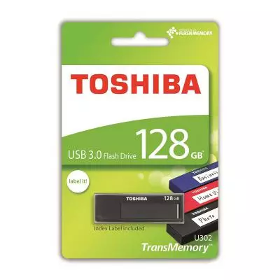 USB флеш накопитель Toshiba 128GB U302 Daichi Black USB 3.0 (THN-U302K1280MF) - 1 USB флеш накопитель Toshiba 128GB U302 Daichi Black USB 3.0 (THN-U302K1280MF) - 1
