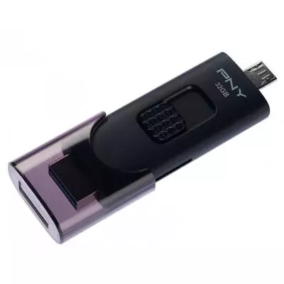 USB флеш накопитель PNY flash 32GB OTG Duo-Link For Android Black USB 3.0 (FD32GOTGX30K-EF) - 4 USB флеш накопитель PNY flash 32GB OTG Duo-Link For Android Black USB 3.0 (FD32GOTGX30K-EF) - 4