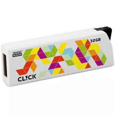 USB флеш накопитель Goodram 32GB Click White USB 2.0 (PD32GH2GRCLWR9) - 3 USB флеш накопитель Goodram 32GB Click White USB 2.0 (PD32GH2GRCLWR9) - 3