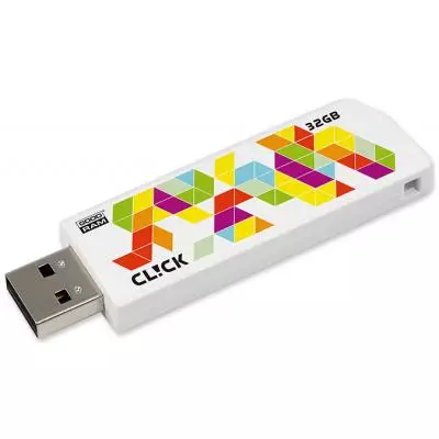 USB флеш накопитель Goodram 32GB Click White USB 2.0 (PD32GH2GRCLWR9) - 4 USB флеш накопитель Goodram 32GB Click White USB 2.0 (PD32GH2GRCLWR9) - 4