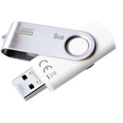 USB флеш накопитель Goodram 8GB UTS2 White USB 2.0 (UTS2-0080W0BBB)