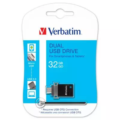 USB флеш накопитель Verbatim 32GB DUAL OTG USB 2.0 (49843) - 5 USB флеш накопитель Verbatim 32GB DUAL OTG USB 2.0 (49843) - 5