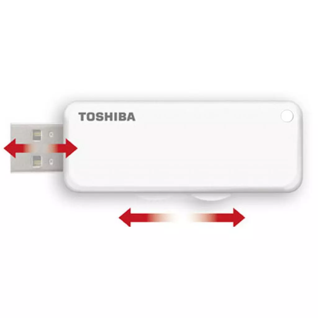 USB флеш накопитель Toshiba 128GB U203 White USB 2.0 (THN-U203W1280E4) - 1 USB флеш накопитель Toshiba 128GB U203 White USB 2.0 (THN-U203W1280E4) - 1