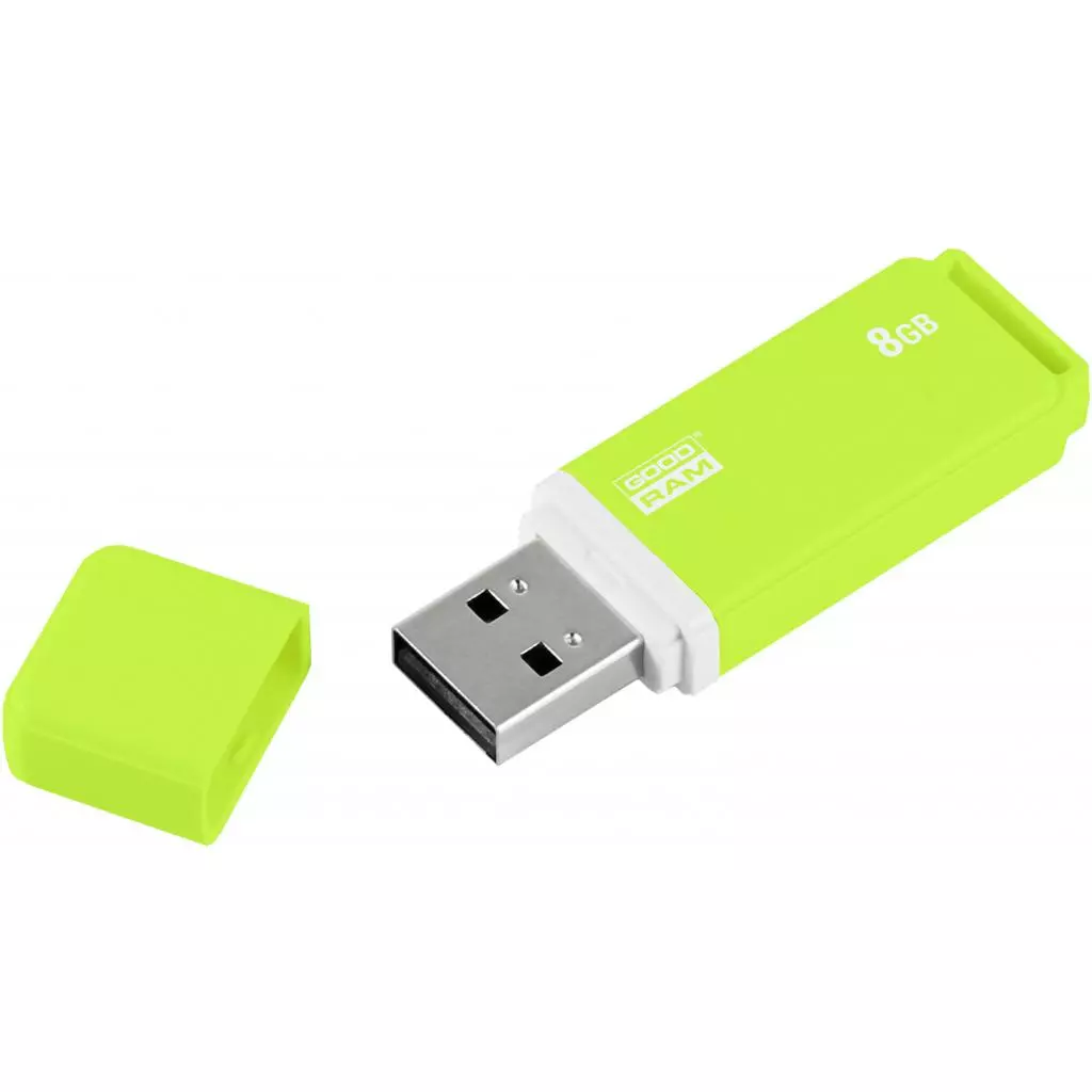 USB флеш накопитель Goodram 8GB UMO2 Orange Green USB 2.0 (UMO2-0080OGR11) - 2 USB флеш накопитель Goodram 8GB UMO2 Orange Green USB 2.0 (UMO2-0080OGR11) - 2