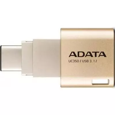 USB флеш накопитель ADATA 16GB UC350 Gold USB 3.1/Type-C (AUC350-16G-CGD) - 1 USB флеш накопитель ADATA 16GB UC350 Gold USB 3.1/Type-C (AUC350-16G-CGD) - 1
