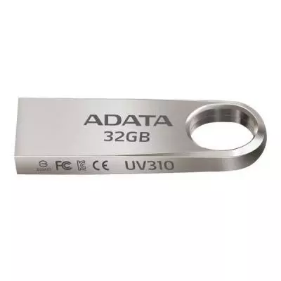 USB флеш накопитель ADATA 32GB UV310 Metal Silver USB 3.1 (AUV310-32G-RGD) - 2 USB флеш накопитель ADATA 32GB UV310 Metal Silver USB 3.1 (AUV310-32G-RGD) - 2