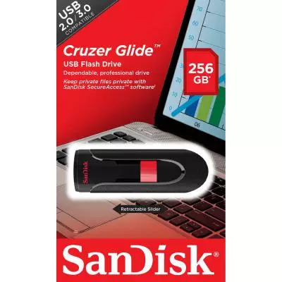 USB флеш накопитель SanDisk 256GB Cruzer Glide USB 3.0 (SDCZ60-256G-B35) - 4 USB флеш накопитель SanDisk 256GB Cruzer Glide USB 3.0 (SDCZ60-256G-B35) - 4