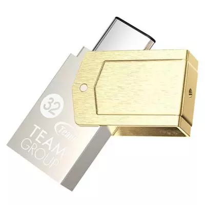 USB флеш накопитель Team 32GB M161 Gold USB 3.1 OTG Type-C (TM161332GD01) - 1 USB флеш накопитель Team 32GB M161 Gold USB 3.1 OTG Type-C (TM161332GD01) - 1