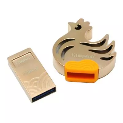 USB флеш накопитель Kingston 32GB Rooster Metal Gold USB 3.1 (DTCNY17/32GB) - 3 USB флеш накопитель Kingston 32GB Rooster Metal Gold USB 3.1 (DTCNY17/32GB) - 3
