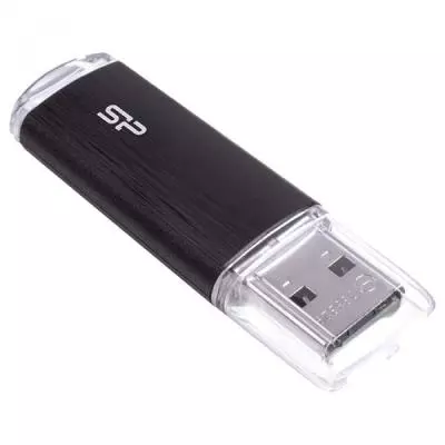 USB флеш накопитель Silicon Power 8GB Ultima U02 Black USB 2.0 (SP008GBUF2U02V1K) - 2