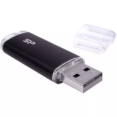 USB флеш накопитель Silicon Power 8GB Ultima U02 Black USB 2.0 (SP008GBUF2U02V1K) - 3