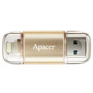 USB флеш накопитель Apacer 16GB AH190 Gold USB 3.1/Lightning (AP16GAH190C-1)