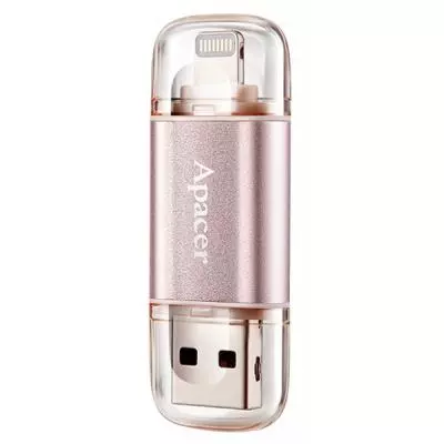 USB флеш накопитель Apacer 32GB AH190 Rose Gold USB 3.1/Lightning (AP32GAH190H-1) - 2 USB флеш накопитель Apacer 32GB AH190 Rose Gold USB 3.1/Lightning (AP32GAH190H-1) - 2