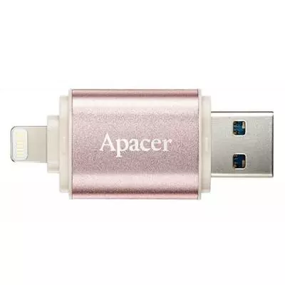 USB флеш накопитель Apacer 32GB AH190 Rose Gold USB 3.1/Lightning (AP32GAH190H-1) - 3 USB флеш накопитель Apacer 32GB AH190 Rose Gold USB 3.1/Lightning (AP32GAH190H-1) - 3