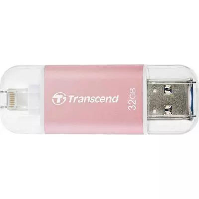 USB флеш накопитель Transcend 32GB JetDrive Go 300 Rose Gold Plating USB 3.1/Lightning (TS32GJDG300R)