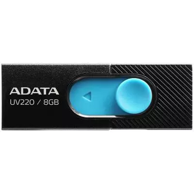 USB флеш накопитель ADATA 8GB UV220 Black/Blue USB 2.0 (AUV220-8G-RBKBL)