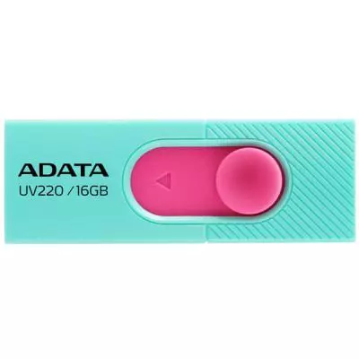 USB флеш накопитель ADATA 16GB UV220 Green/Pink USB 2.0 (AUV220-16G-RGNPK)
