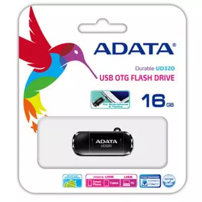 USB флеш накопитель ADATA 16GB UD320 Black USB 2.0 OTG (AUD320-16G-RBK) - 4 USB флеш накопитель ADATA 16GB UD320 Black USB 2.0 OTG (AUD320-16G-RBK) - 4