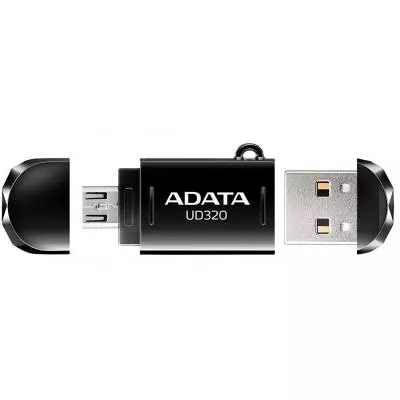 USB флеш накопитель ADATA 64GB UD320 Black USB 2.0 OTG (AUD320-64G-RBK) - 2