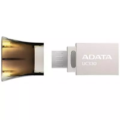USB флеш накопитель ADATA 8GB UC330 Black USB 2.0 OTG (AUC330-8G-RBK) - 2 USB флеш накопитель ADATA 8GB UC330 Black USB 2.0 OTG (AUC330-8G-RBK) - 2