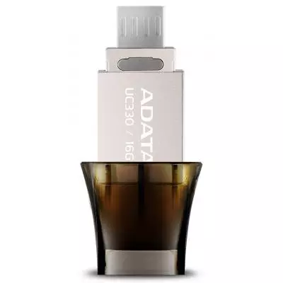 USB флеш накопитель ADATA 16GB UC330 Black USB 2.0 OTG (AUC330-16G-RBK) - 5