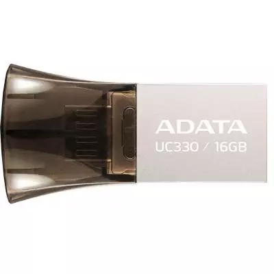 USB флеш накопитель ADATA 16GB UC330 Black USB 2.0 OTG (AUC330-16G-RBK)