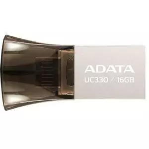 USB флеш накопитель ADATA 16GB UC330 Black USB 2.0 OTG (AUC330-16G-RBK)
