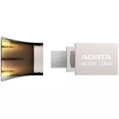 USB флеш накопитель ADATA 32GB UC330 Black USB 2.0 OTG (AUC330-32G-RBK) - 2 USB флеш накопитель ADATA 32GB UC330 Black USB 2.0 OTG (AUC330-32G-RBK) - 2