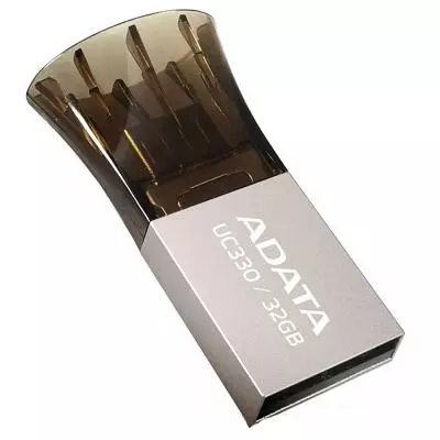 USB флеш накопитель ADATA 32GB UC330 Black USB 2.0 OTG (AUC330-32G-RBK) - 4 USB флеш накопитель ADATA 32GB UC330 Black USB 2.0 OTG (AUC330-32G-RBK) - 4