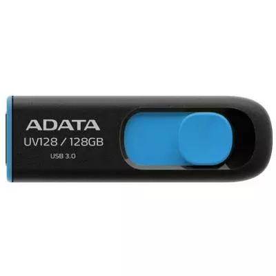 USB флеш накопитель ADATA 128GB UV128 Black/Blue USB 3.1 (AUV128-128G-RBE)