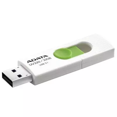 USB флеш накопитель ADATA 32GB UV320 White/Green USB 3.1 (AUV320-32G-RWHGN) - 2 USB флеш накопитель ADATA 32GB UV320 White/Green USB 3.1 (AUV320-32G-RWHGN) - 2