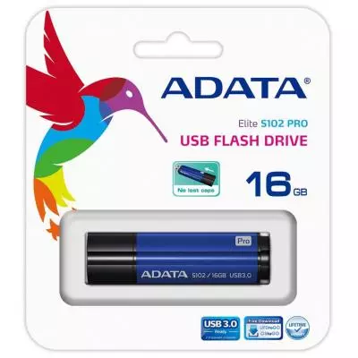 USB флеш накопитель ADATA 16GB S102PRO Blue USB 3.1 (AS102P-16G-RBL) - 5 USB флеш накопитель ADATA 16GB S102PRO Blue USB 3.1 (AS102P-16G-RBL) - 5