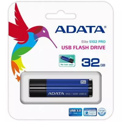 USB флеш накопитель ADATA 32GB S102PRO Blue USB 3.1 (AS102P-32G-RBL) - 5 USB флеш накопитель ADATA 32GB S102PRO Blue USB 3.1 (AS102P-32G-RBL) - 5