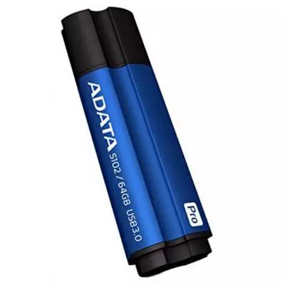 USB флеш накопитель ADATA 64GB S102PRO Blue USB 3.1 (AS102P-64G-RBL) - 1 USB флеш накопитель ADATA 64GB S102PRO Blue USB 3.1 (AS102P-64G-RBL) - 1