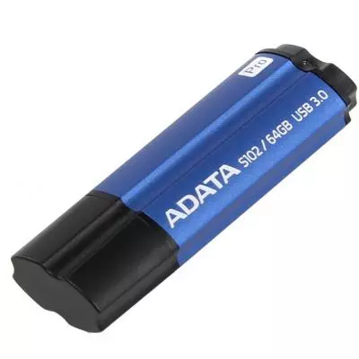 USB флеш накопитель ADATA 64GB S102PRO Blue USB 3.1 (AS102P-64G-RBL) - 4 USB флеш накопитель ADATA 64GB S102PRO Blue USB 3.1 (AS102P-64G-RBL) - 4