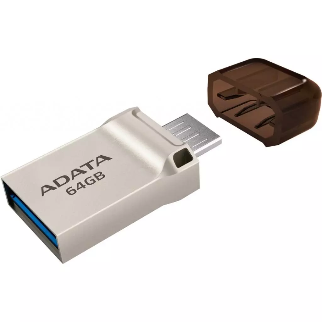 USB флеш накопитель ADATA 64GB UC360 Golden USB 3.1 OTG (AUC360-64G-RGD) - 1 USB флеш накопитель ADATA 64GB UC360 Golden USB 3.1 OTG (AUC360-64G-RGD) - 1