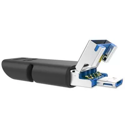 USB флеш накопитель Silicon Power 32GB Mobile C USB 3.1 / Type-C / microUSB (SP032GBUC3C50V1K) - 3