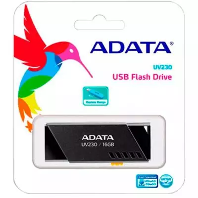 USB флеш накопитель ADATA 16GB UV230 Black USB 2.0 (AUV230-16G-RBK) - 2