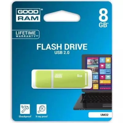 USB флеш накопитель Goodram 8GB UMO2 Green USB 2.0 (UMO2-0080G0R11) - 5 USB флеш накопитель Goodram 8GB UMO2 Green USB 2.0 (UMO2-0080G0R11) - 5