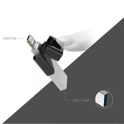 USB флеш накопитель Silicon Power 64GB xDRIVE Z50 USB3.1/Lightning (SP064GBLU3Z50V1S) - 7