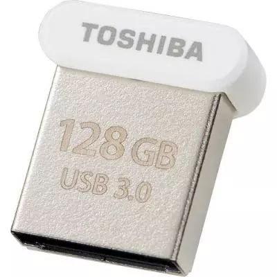 USB флеш накопитель Toshiba 128GB U364 White USB 3.0 (THN-U364W1280E4) - 1