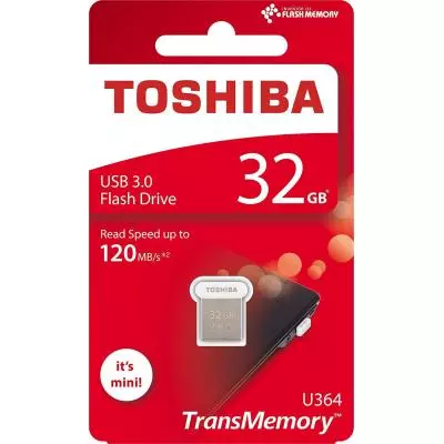 USB флеш накопитель Toshiba 32GB U364 White USB 3.0 (THN-U364W0320E4) - 2