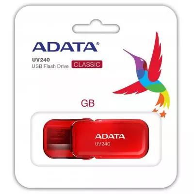 USB флеш накопитель ADATA 16GB UV240 Red USB 2.0 (AUV240-16G-RRD) - 2 USB флеш накопитель ADATA 16GB UV240 Red USB 2.0 (AUV240-16G-RRD) - 2