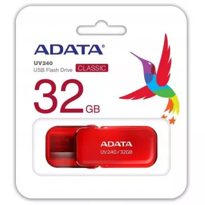USB флеш накопитель ADATA 32GB UV240 Red USB 2.0 (AUV240-32G-RRD) - 2 USB флеш накопитель ADATA 32GB UV240 Red USB 2.0 (AUV240-32G-RRD) - 2