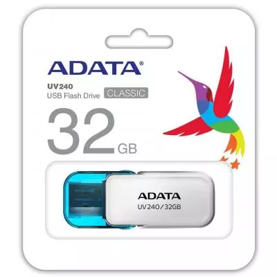 USB флеш накопитель ADATA 32GB UV240 White USB 2.0 (AUV240-32G-RWH) - 2 USB флеш накопитель ADATA 32GB UV240 White USB 2.0 (AUV240-32G-RWH) - 2