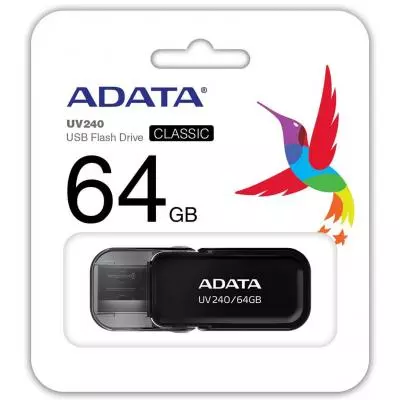 USB флеш накопитель ADATA 64GB UV240 Black USB 2.0 (AUV240-64G-RBK) - 2 USB флеш накопитель ADATA 64GB UV240 Black USB 2.0 (AUV240-64G-RBK) - 2