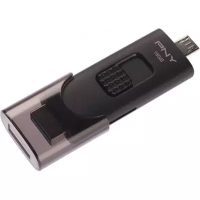 USB флеш накопитель PNY flash 16GB Duo-Link For Android Black USB 3.0/microUSB (FD16GOTGX30K-EF) - 1 USB флеш накопитель PNY flash 16GB Duo-Link For Android Black USB 3.0/microUSB (FD16GOTGX30K-EF) - 1