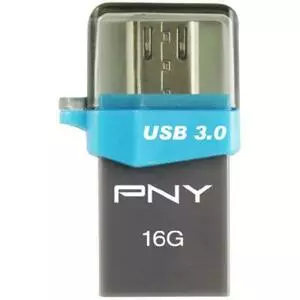 USB флеш накопитель PNY flash 16GB Duo-Link OU3 USB 3.0/microUSB (FDI16GOTGOU3G-EF)